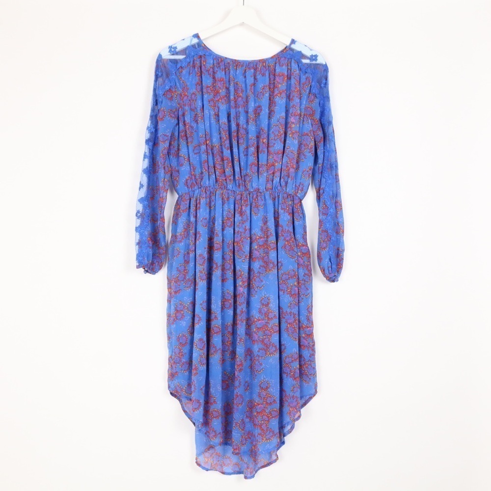 Free People Floral Long Sleeve Dress